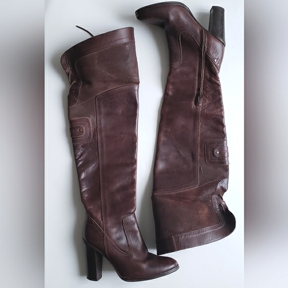 Diesel Style Lab | Knee-high Leather Boots - Picture 8 of 16